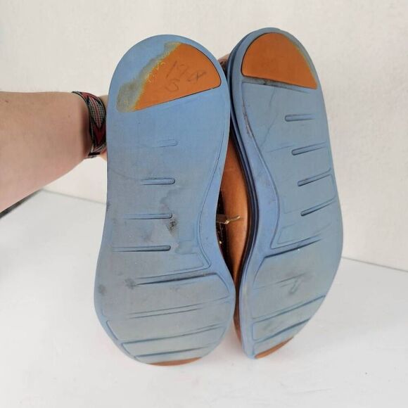 Cole Haan Men's Lace Up Wingtip Oxfords Tan 13 - Picture 7 of 9